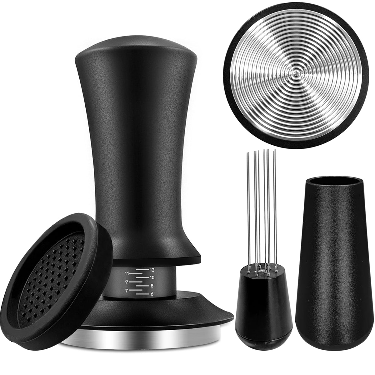 HahaGo espresso hand tamper 51mm provides precise tamping for consistent extractions.