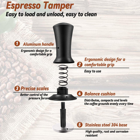 HahaGo distribution tool in use helping even coffee through the filter for extraction.