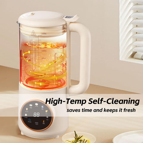 HaiiuzHi 16-blade system ensures smooth, creamy blends without soaking.