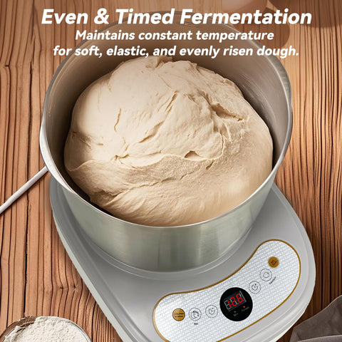 HaiiuzHi dough maker clear lid and window for easy monitoring.