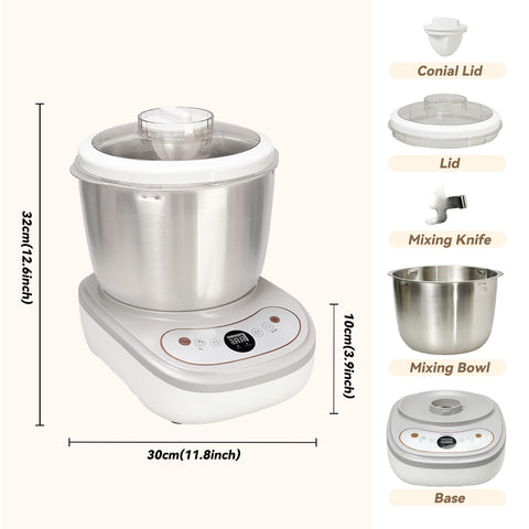 HaiiuzHi dough maker face-up touch panel for intuitive controls.