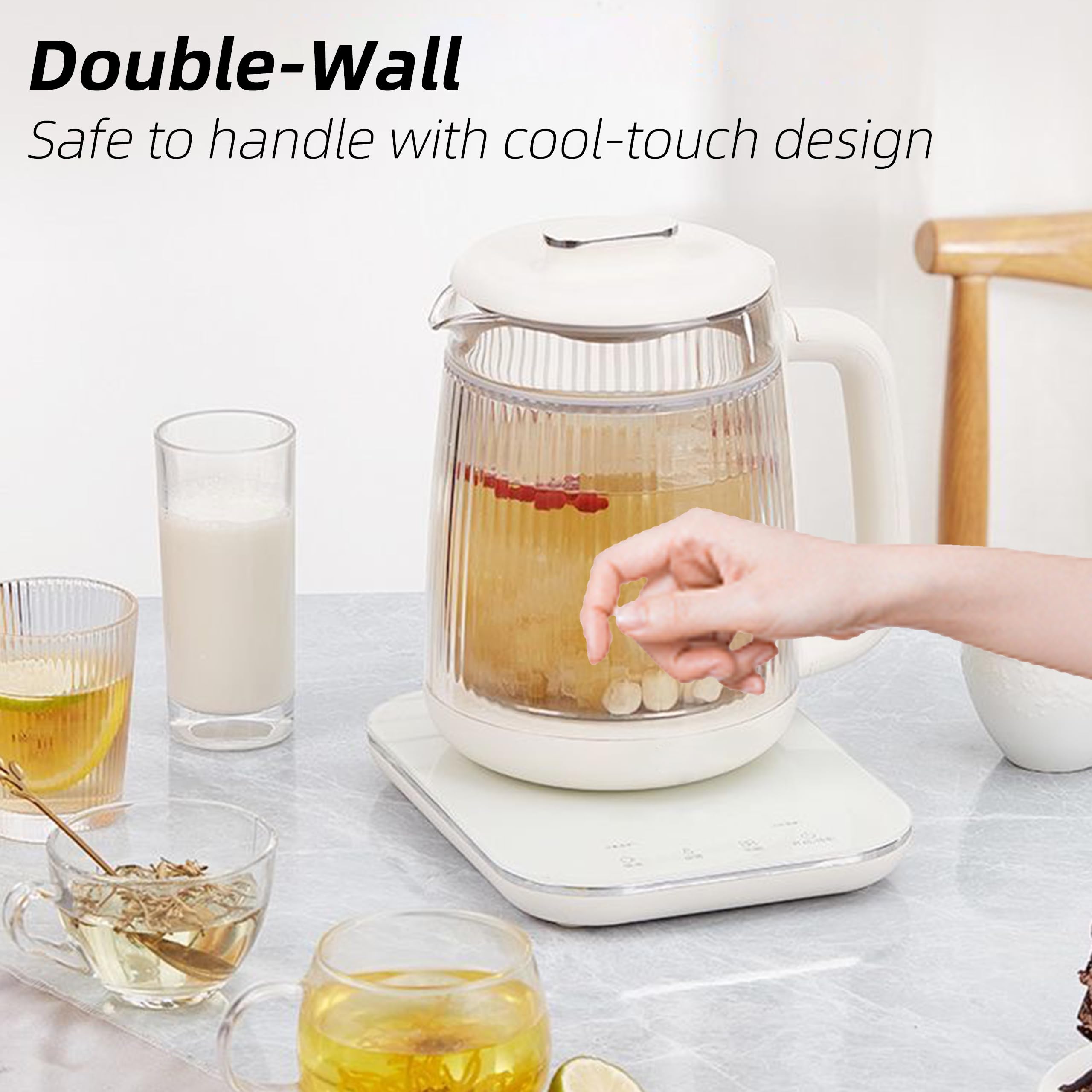 HaiiuzHi Health Pot stew pot attachment ideal for herbal remedies and single-serving meals.