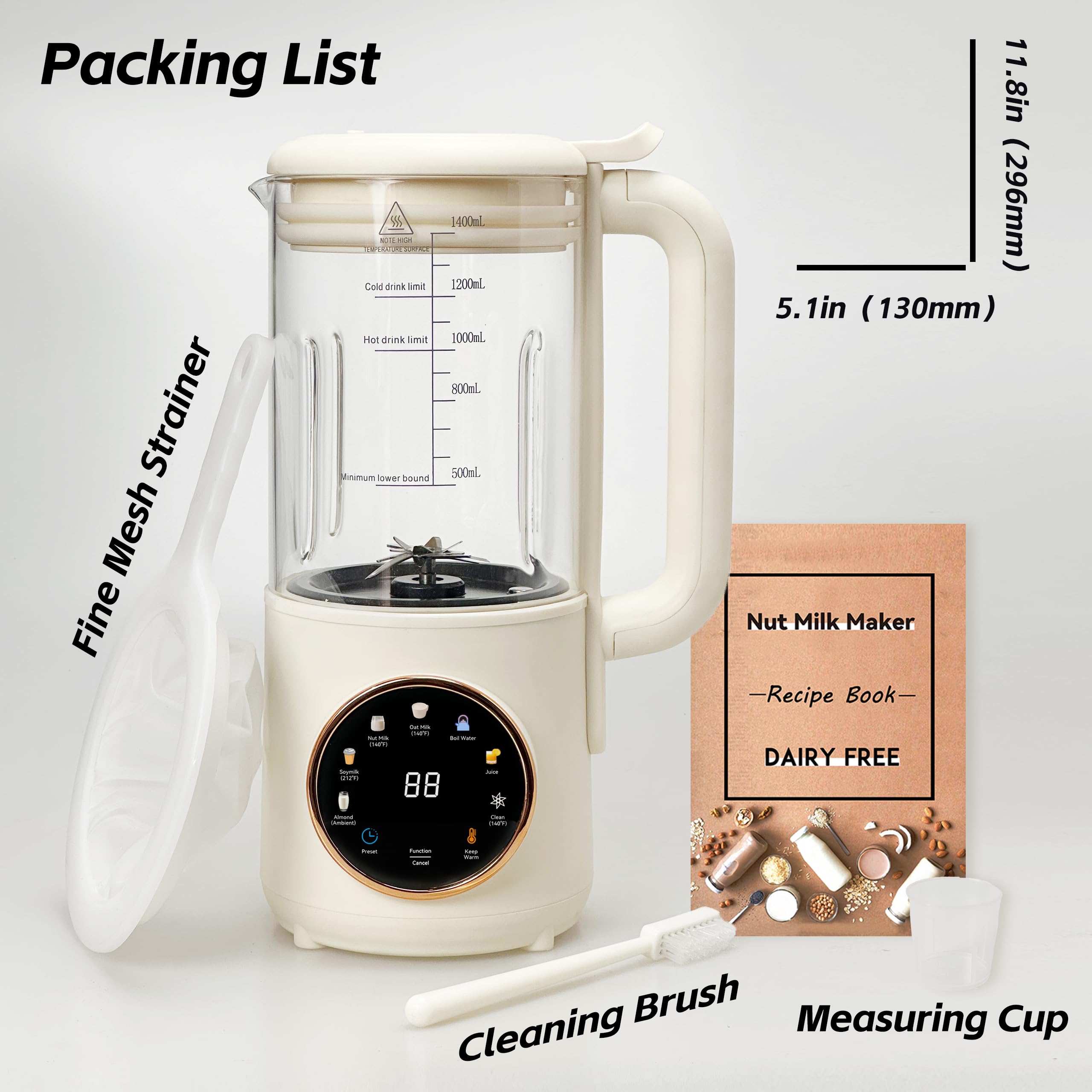 HaiiuzHi keep-warm function maintains ideal temperature for ready drinks.