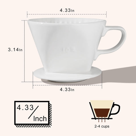 hailanbao three-hole drip design close-up for balanced, richer extraction