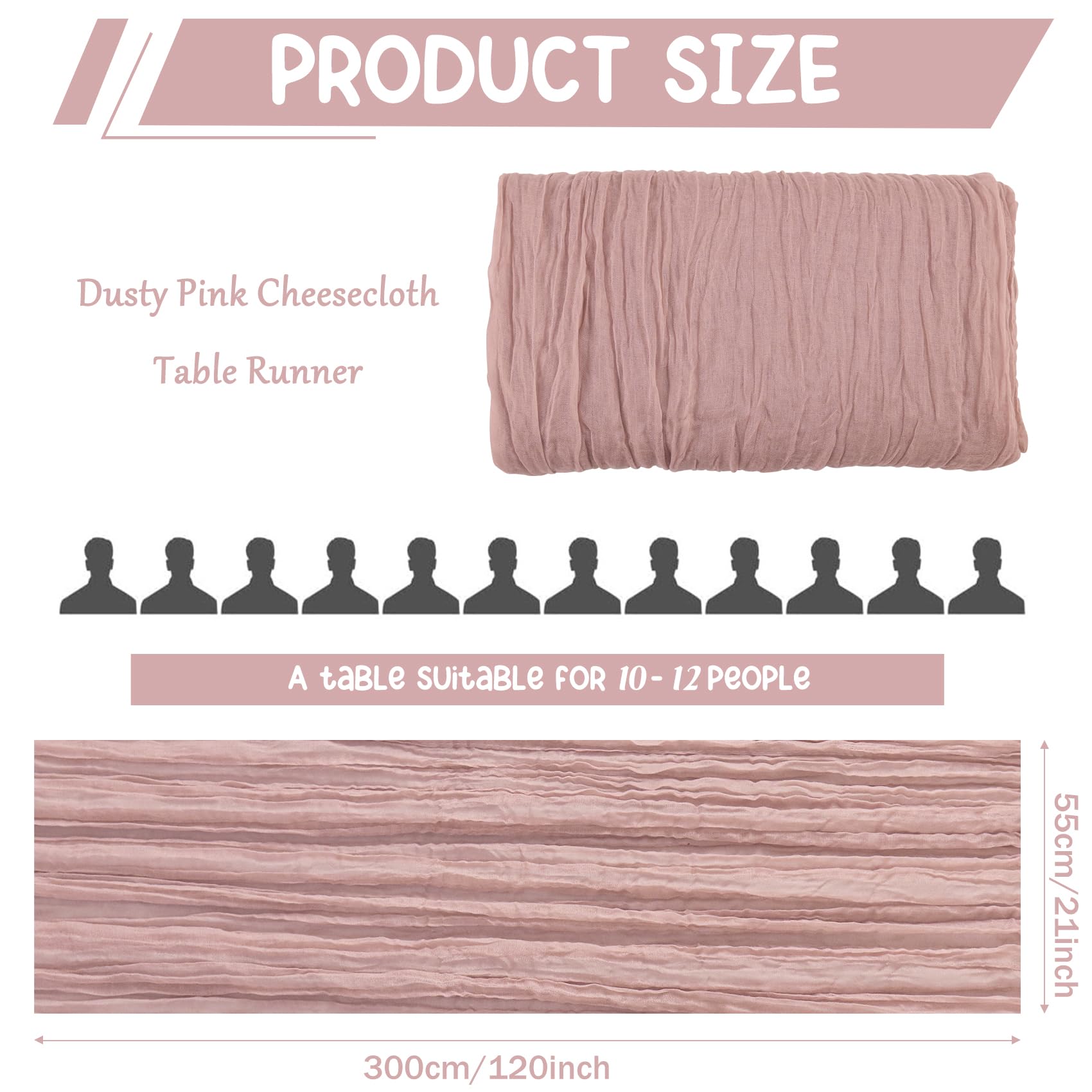 HAISIWLKJ boho gauze table runner adds romantic wedding ambiance