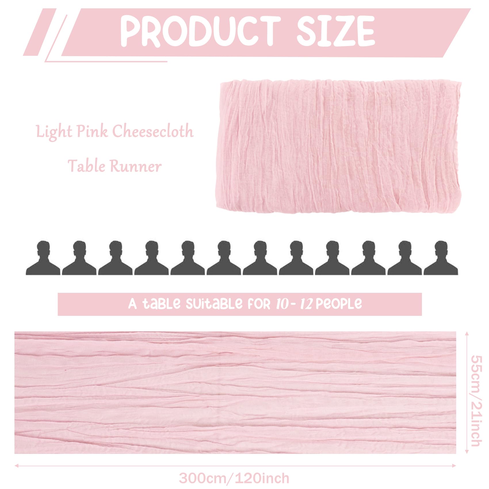 HAISIWLKJ boho gauze table runner wind-sway creates breezy ambience for outdoor weddings