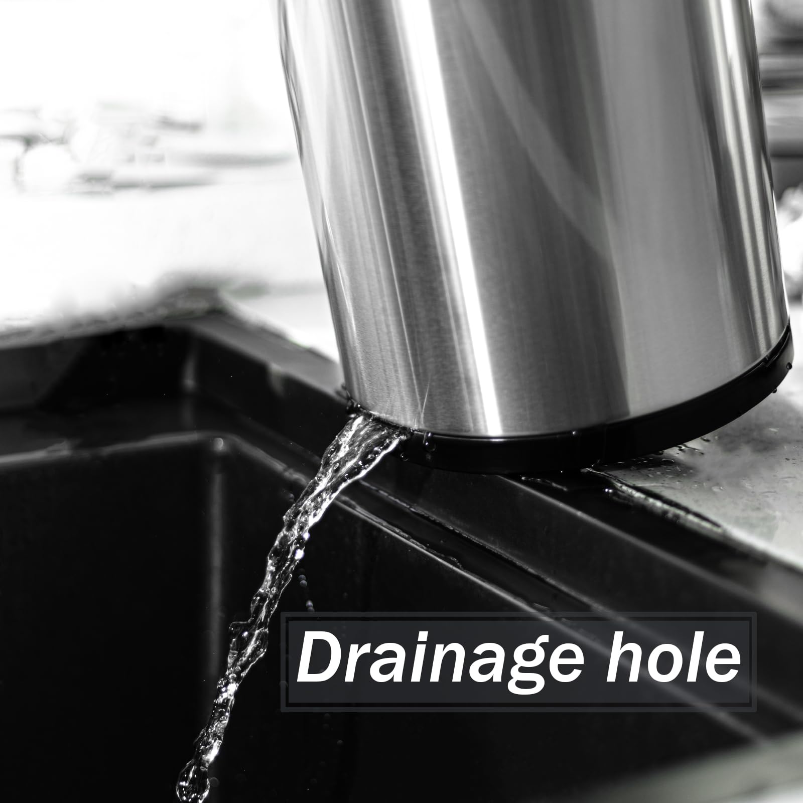 Haiyouneer drain-hole design helps utensils dry and prevent water buildup