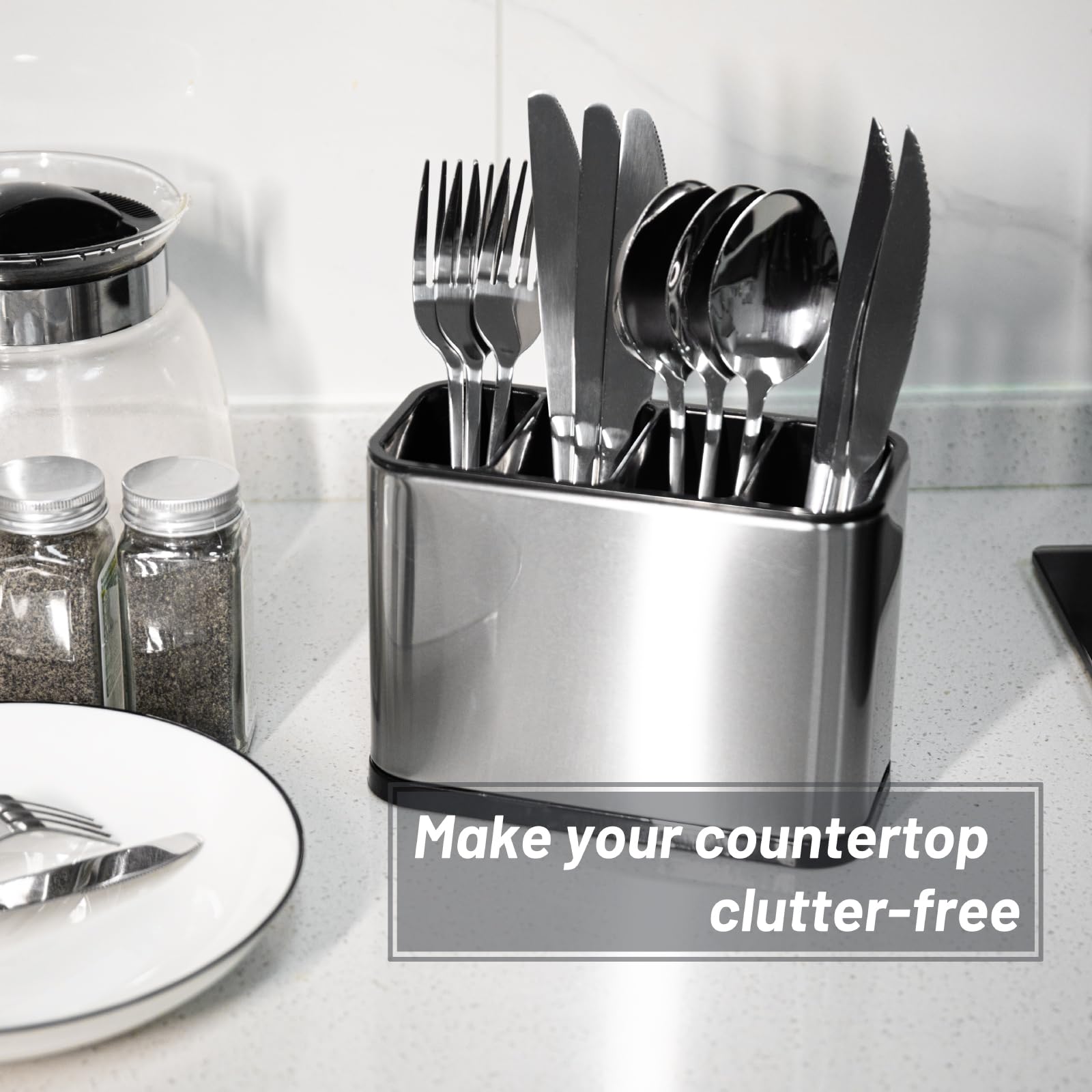 Haiyouneer silverware caddy makes a practical gift for families.
