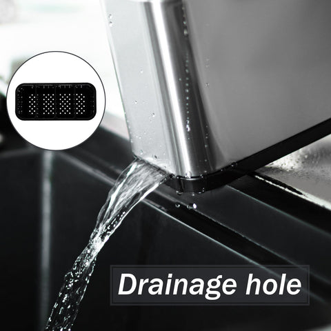 Haiyouneer silverware caddy crafted from durable stainless steel.