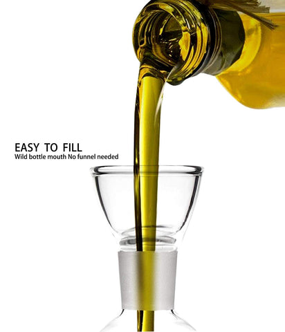 HAIZEEN perfect carafe for olive oil and vinegar on the table.