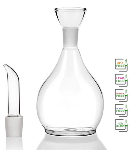 HAIZEEN glass bottle made of borosilicate glass, dishwasher safe and easy to clean
