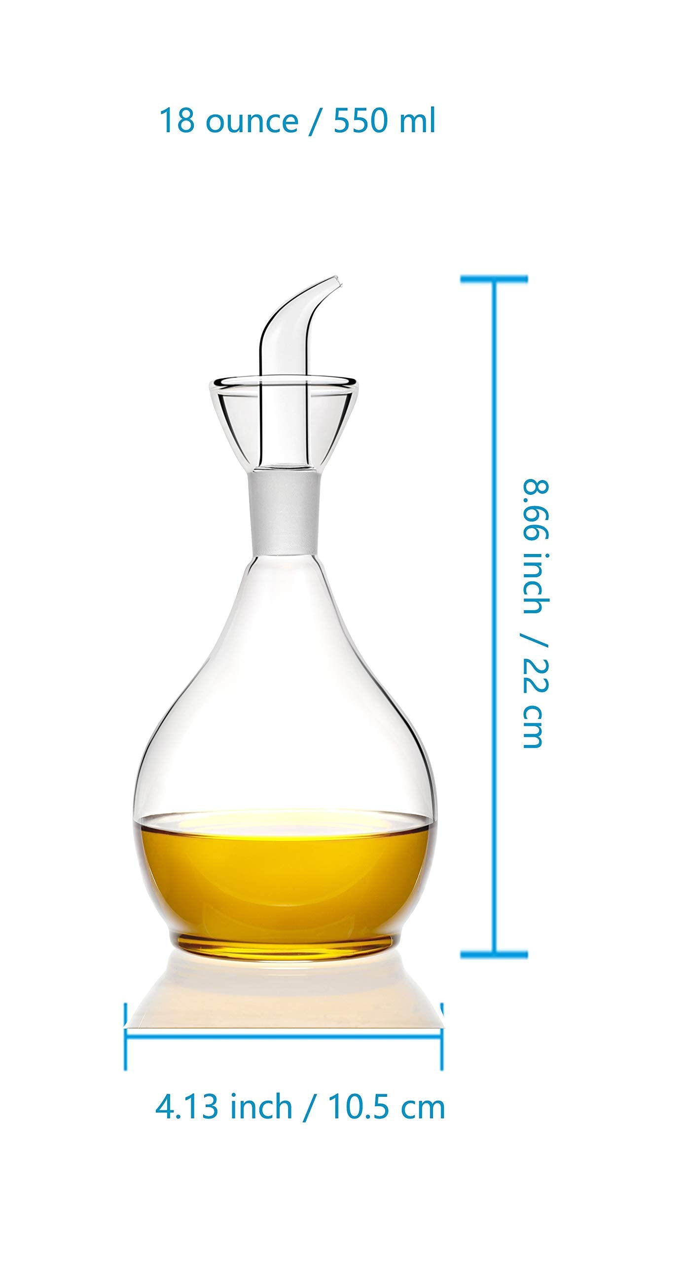 HAIZEEN olive oil dispenser on a clean counter with less mess