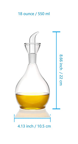 HAIZEEN olive oil dispenser on a clean counter with less mess