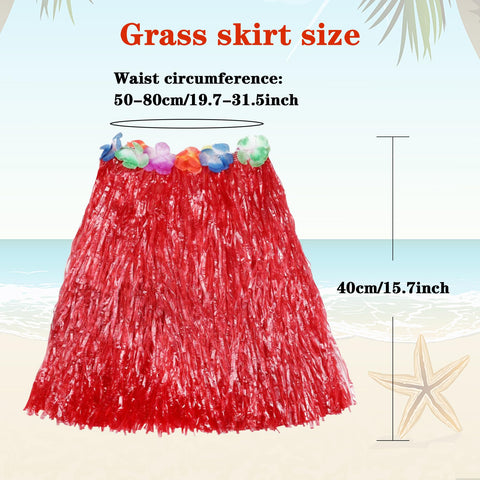 Hajoyful elastic-waist hula skirt offers adjustable comfort for kids at parties.