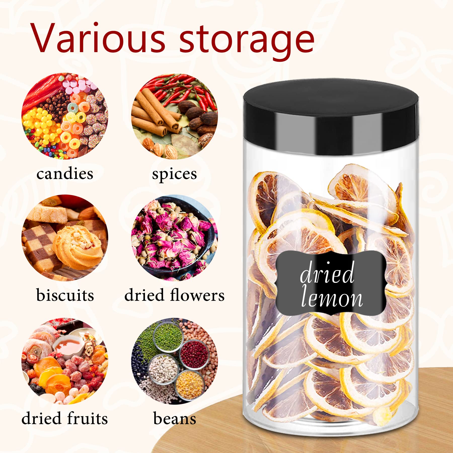 Hajoyful leak-proof screw-on lid ensures secure, mess-free storage