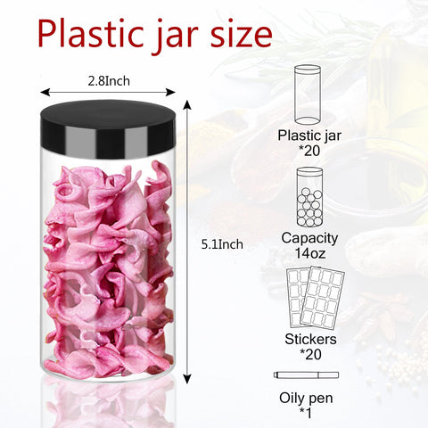 Hajoyful wide-mouth slime storage jar for easy filling and pouring