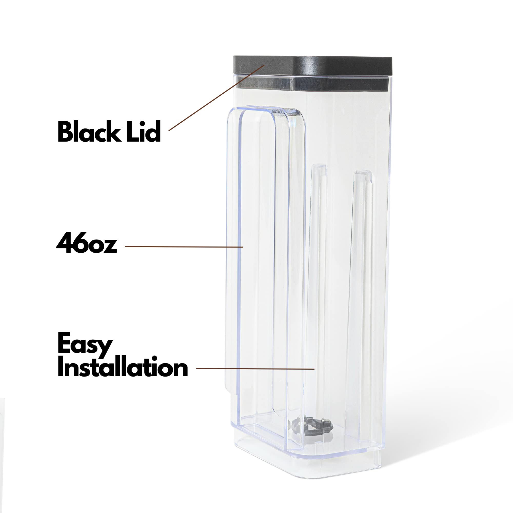 Black lid on HAKANO Keurig K-Slim tank complements daily use.