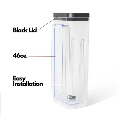 Black lid on HAKANO Keurig K-Slim tank complements daily use.