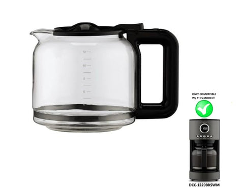 Hakano 12-cup capacity carafe for home or office use.