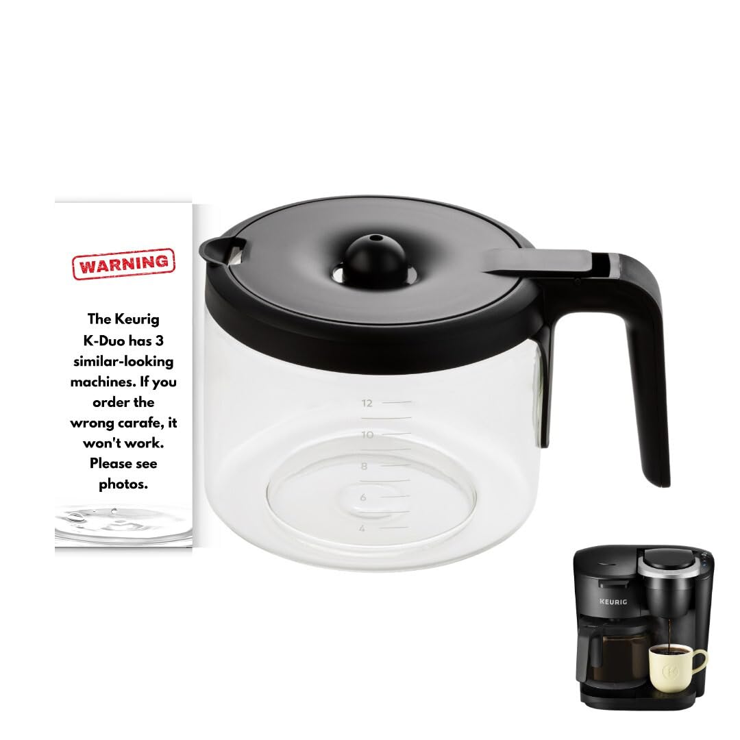HAKANO replacement carafe for Keurig K-Duo Essentials, 12-cup capacity.