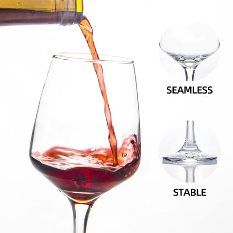 HAKEEMI wine glasses aroma-tapered-bowl enhances aroma and tasting experience