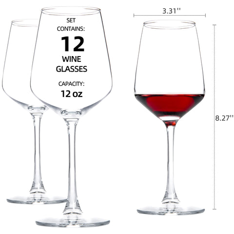 HAKEEMI wine glasses rim detail highlights smooth edge for easy sipping