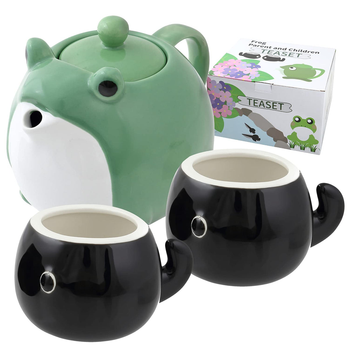 HAKONE YOSEGI frog teapot centerpiece; elevates tea moments with playful design.