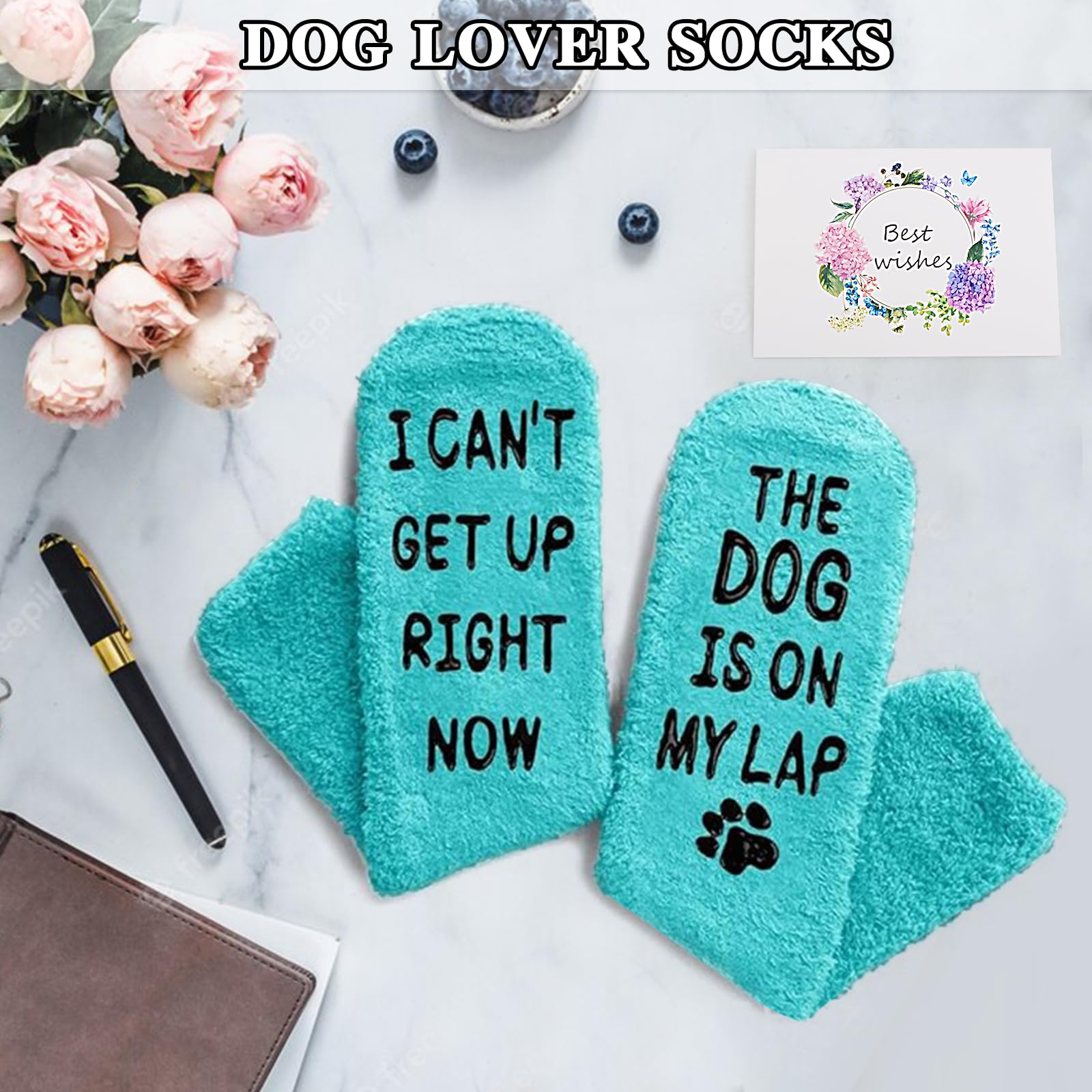 Halema Dog Mom greeting card invites a personal note for her dog-loving friend.