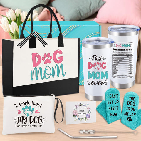 Halema Dog Mom straws and brushes set ideal for travel and grooming on the move.