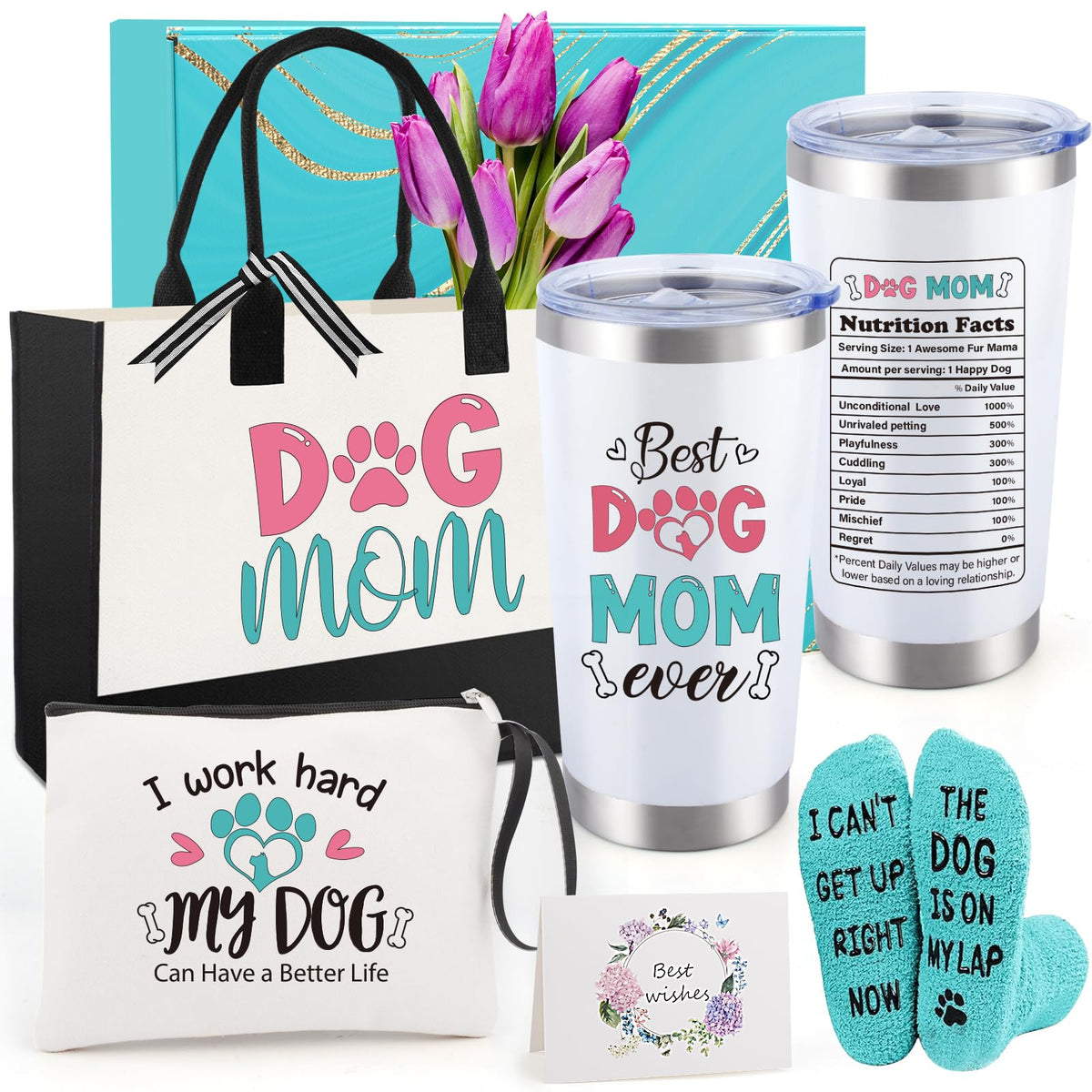 Halema Dog Mom Tote Bag is shown with durable canvas and roomy interior for daily use.