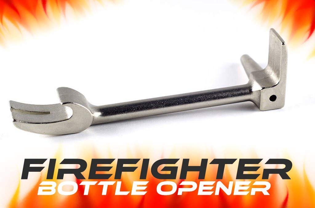 Halligan Bottle Opener nickel-plated, bar-ready tool for quick bottle access