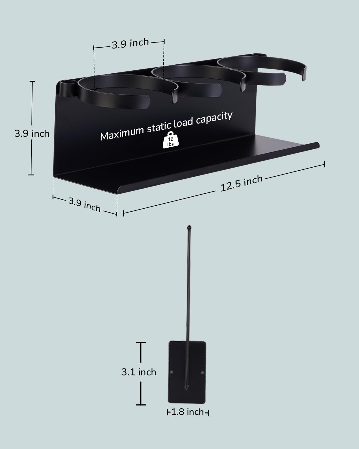 HAMARA Stanley tumbler organizer with lid slot for neat lid storage