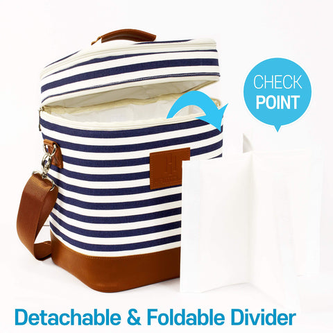 HAMILO expandable zipper bag carry opened bottles conveniently without spills.