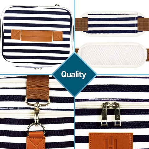HAMILO insulated wine cooler bag keeps bottles at temperature during picnics.