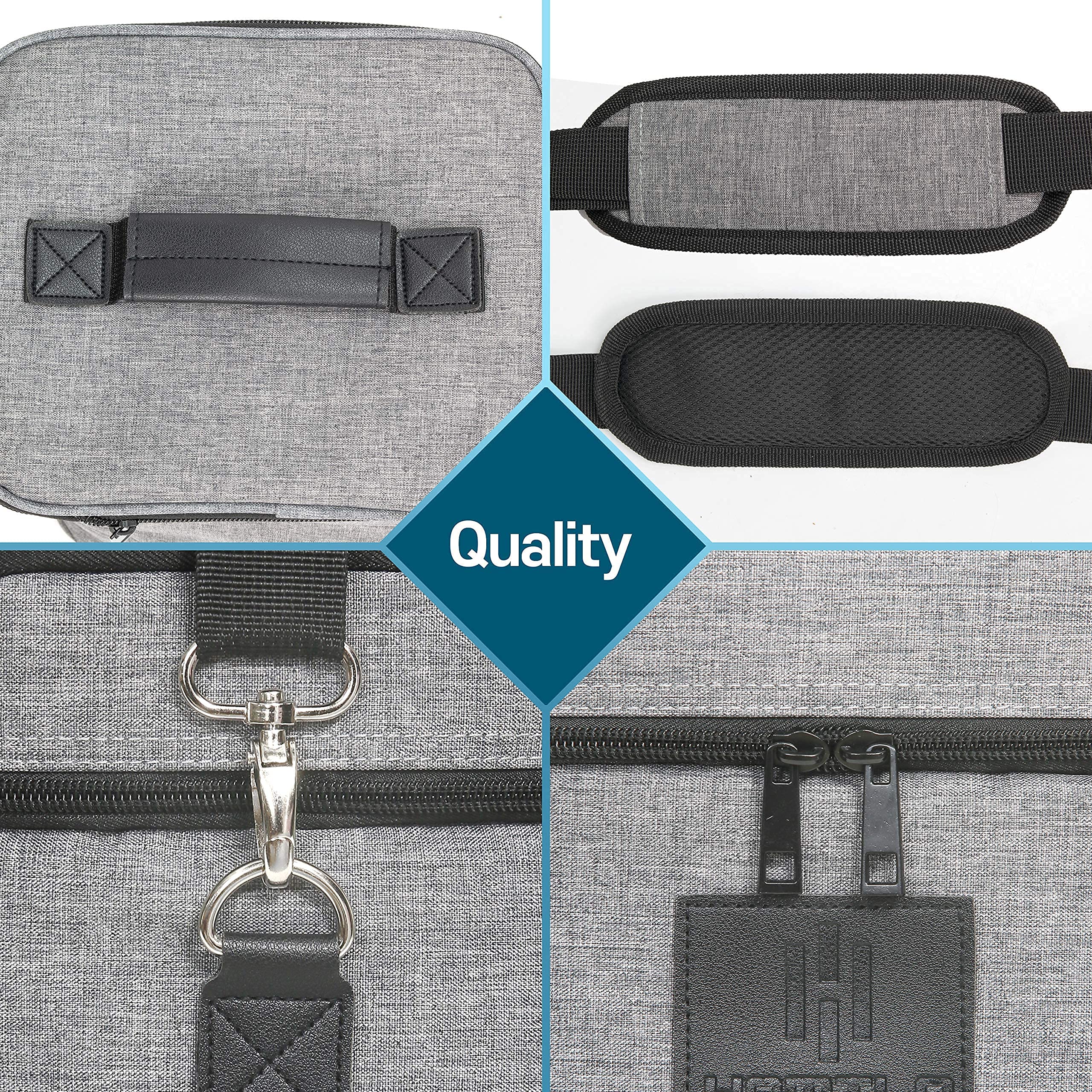 HAMILO padded shoulder strap design for comfortable all-day carrying