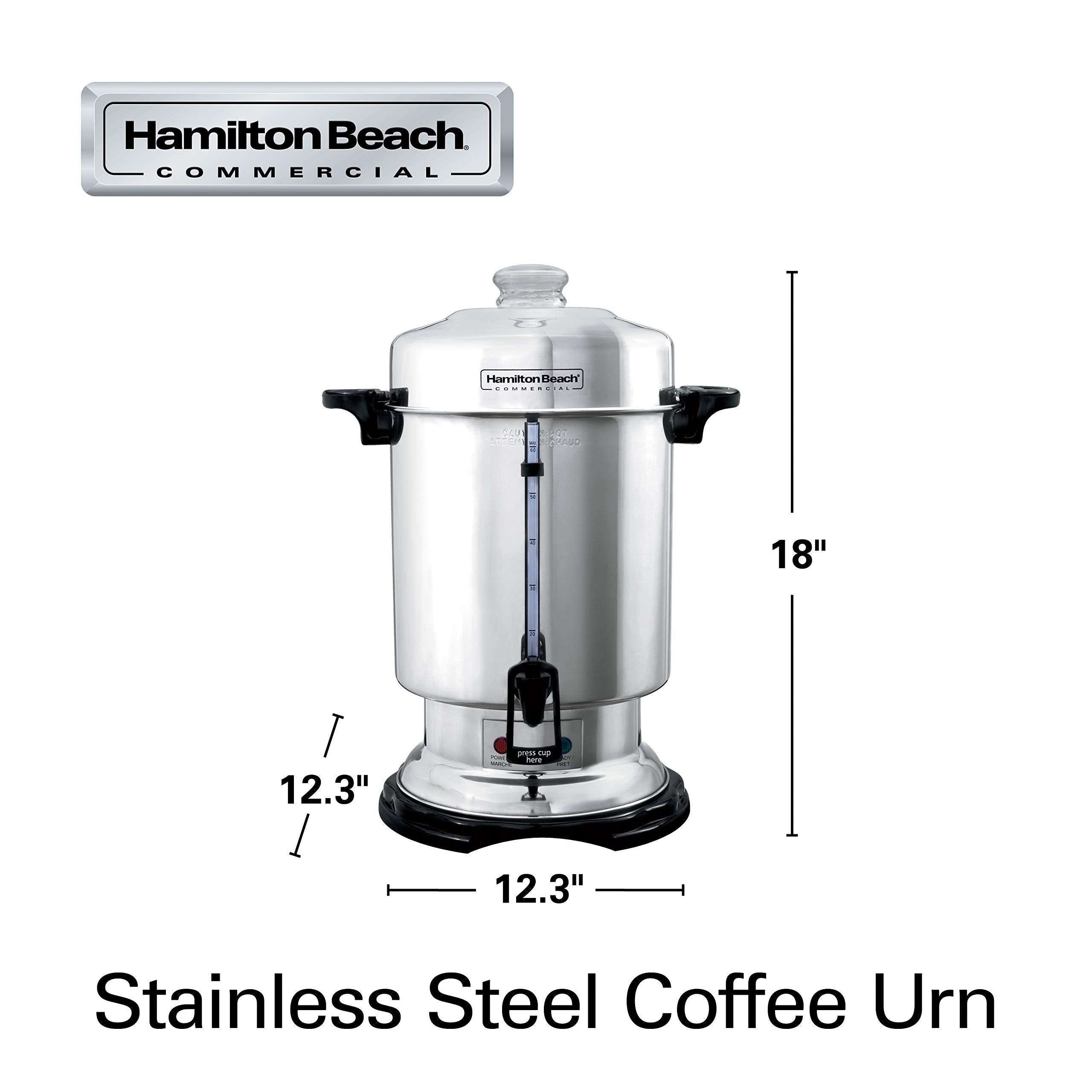 Hamilton Beach rapid-brewing system speeds coffee preparation for crowds.