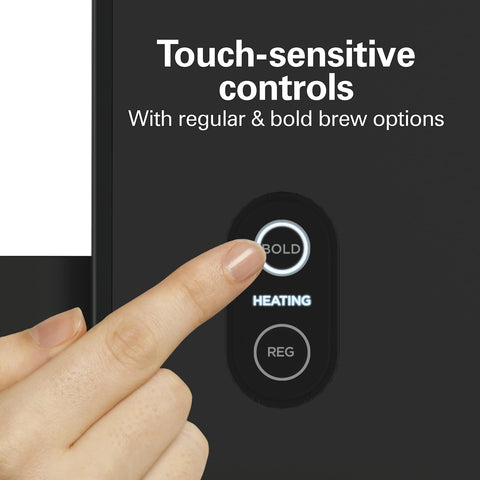 Hamilton Beach FlexBrew slim profile saves counter space on any countertop.