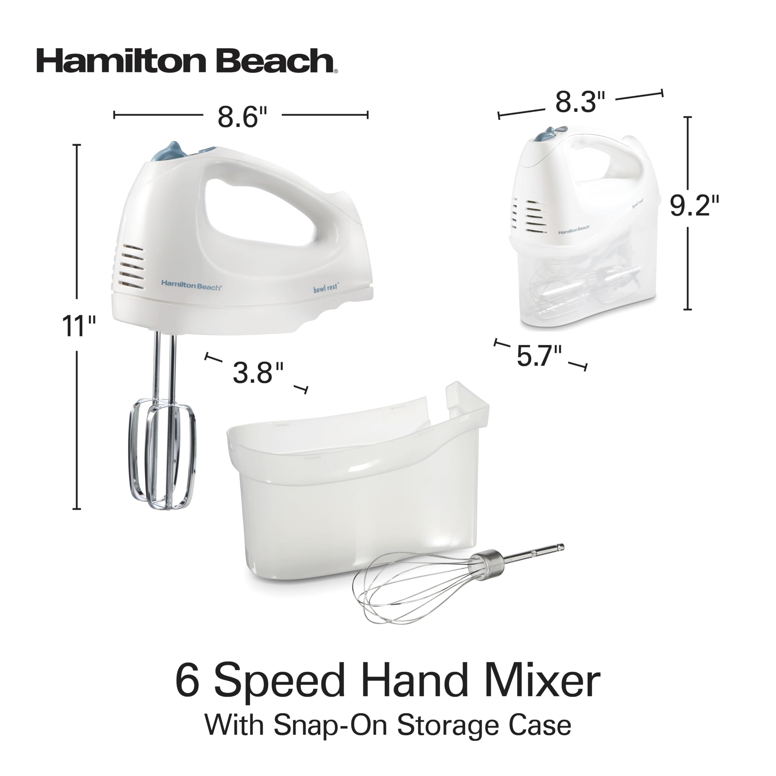 QuickBurst button provides extra power when thick batters call for it.