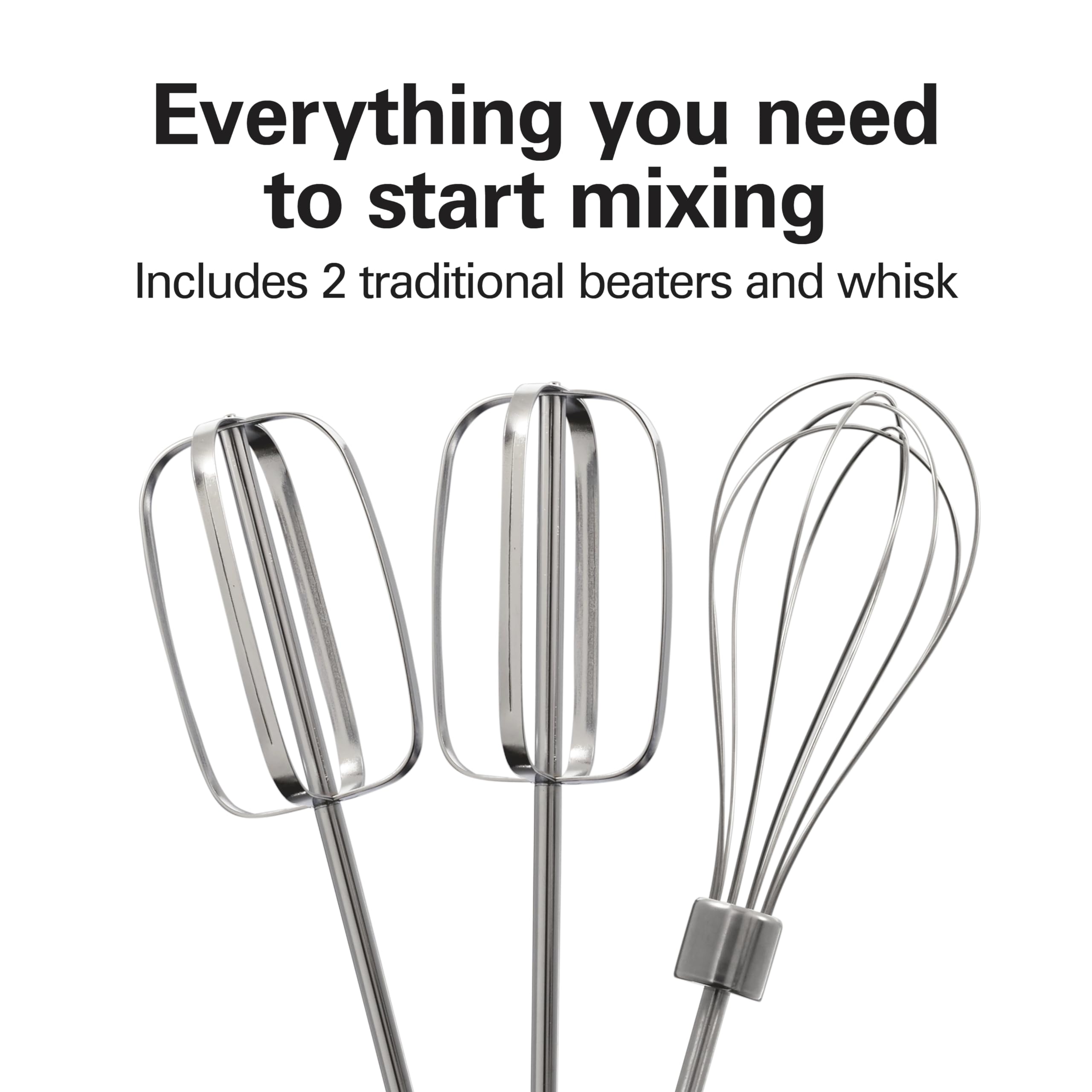 Easy-to-use speed control dial on the Hamilton Beach mixer for precise blending.