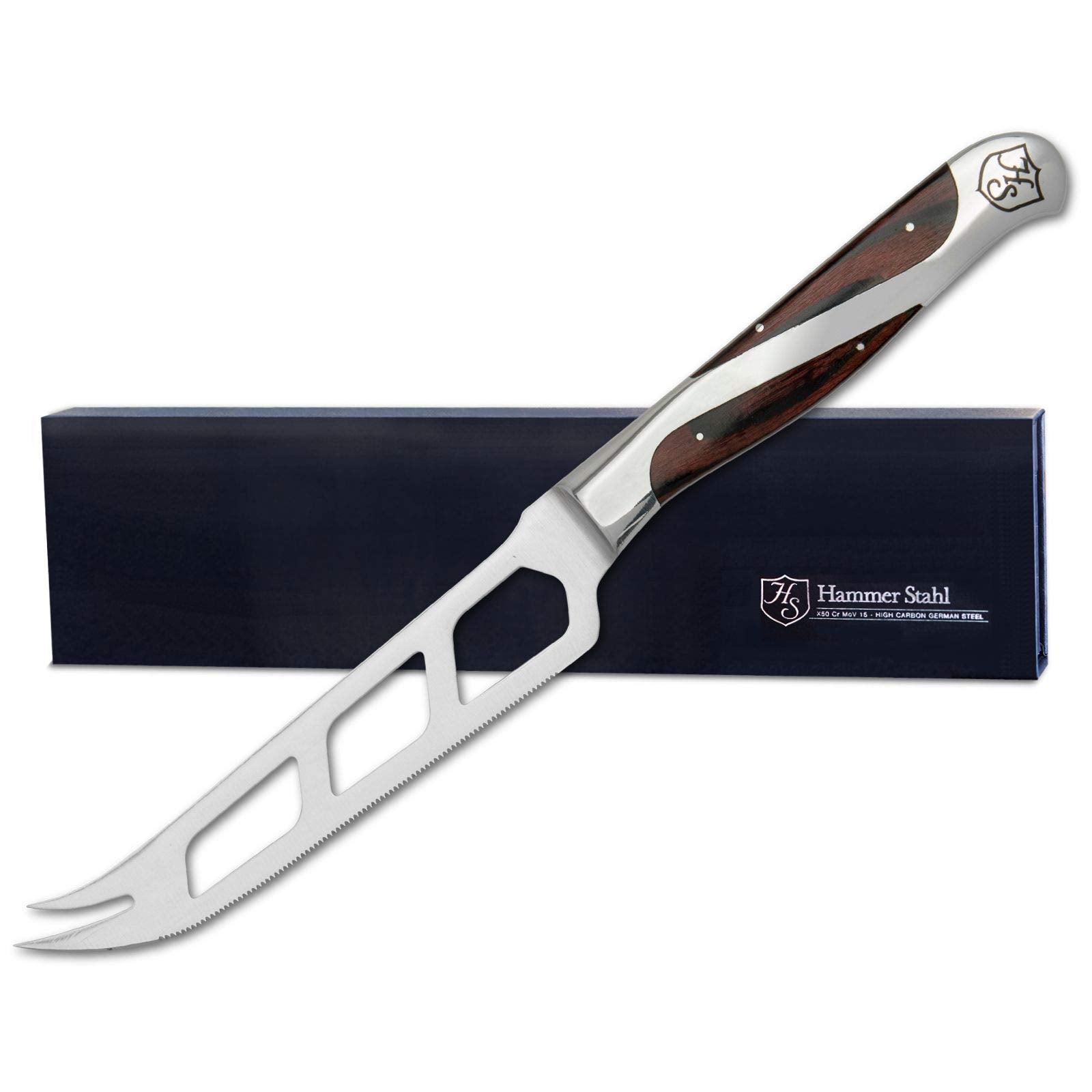 Hammer Stahl cheese knife 5-inch blade for clean slicing on boards
