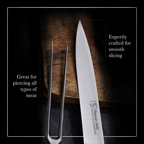 Hammer Stahl carving set lifetime warranty for lasting kitchen reliability