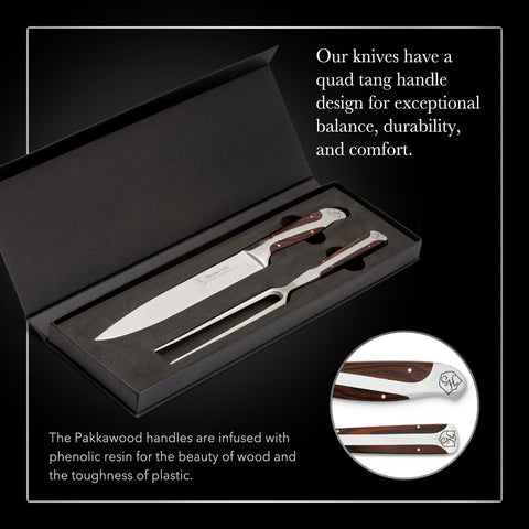 Hammer Stahl quad-tang design reduces wrist tension for smoother carving