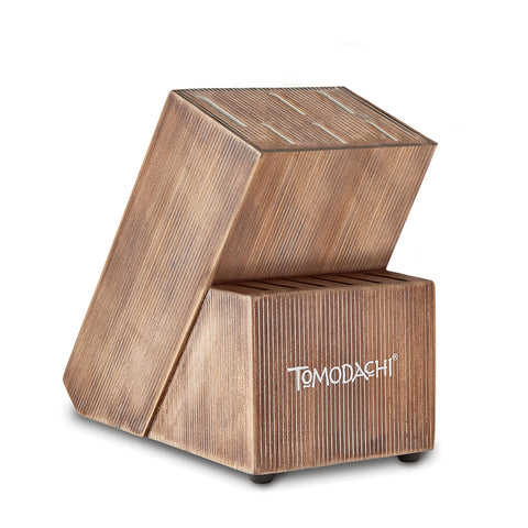 Hampton Forge Harvest acacia block texture highlights natural warmth and durable construction