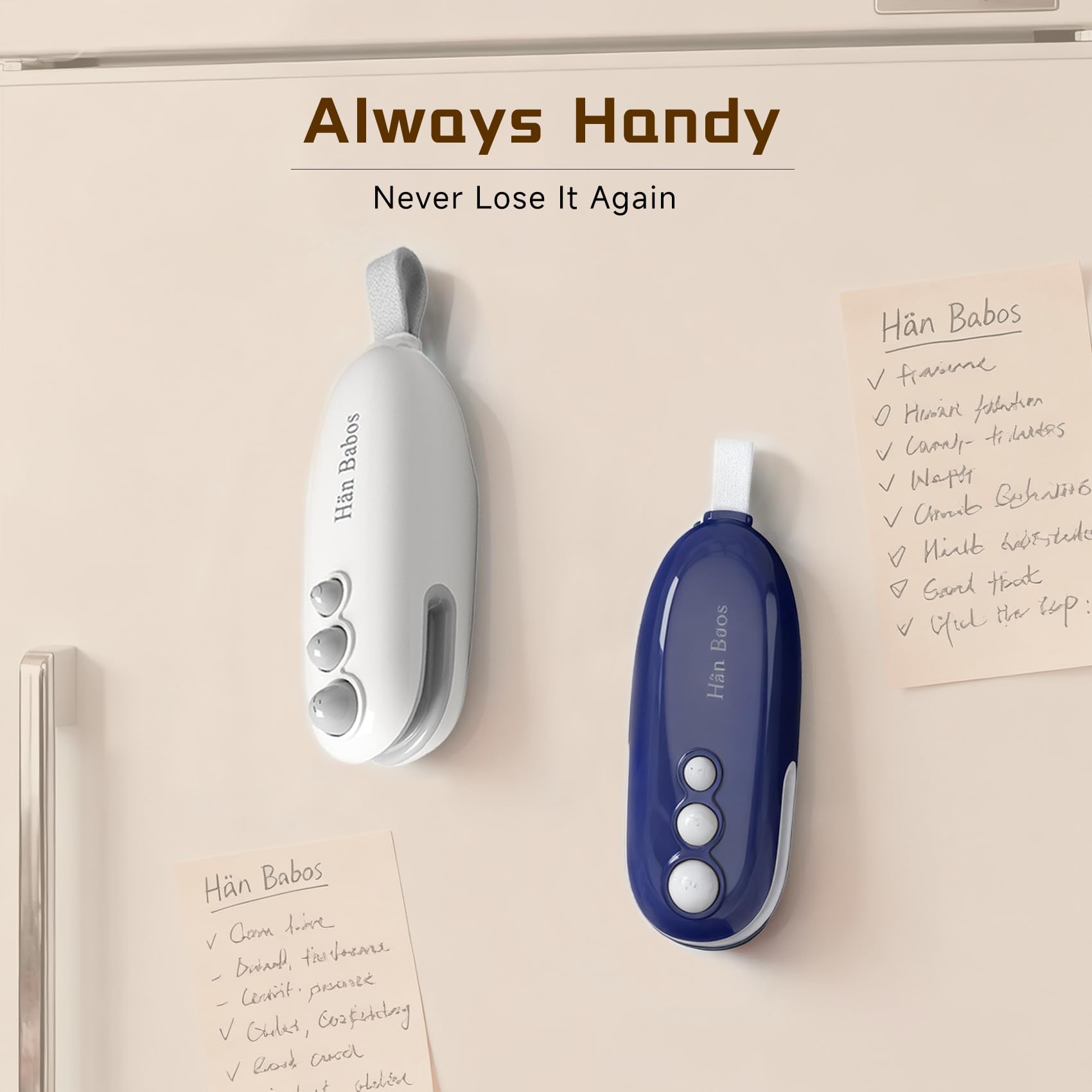 Hän Babos expiration date stickers help track dates.