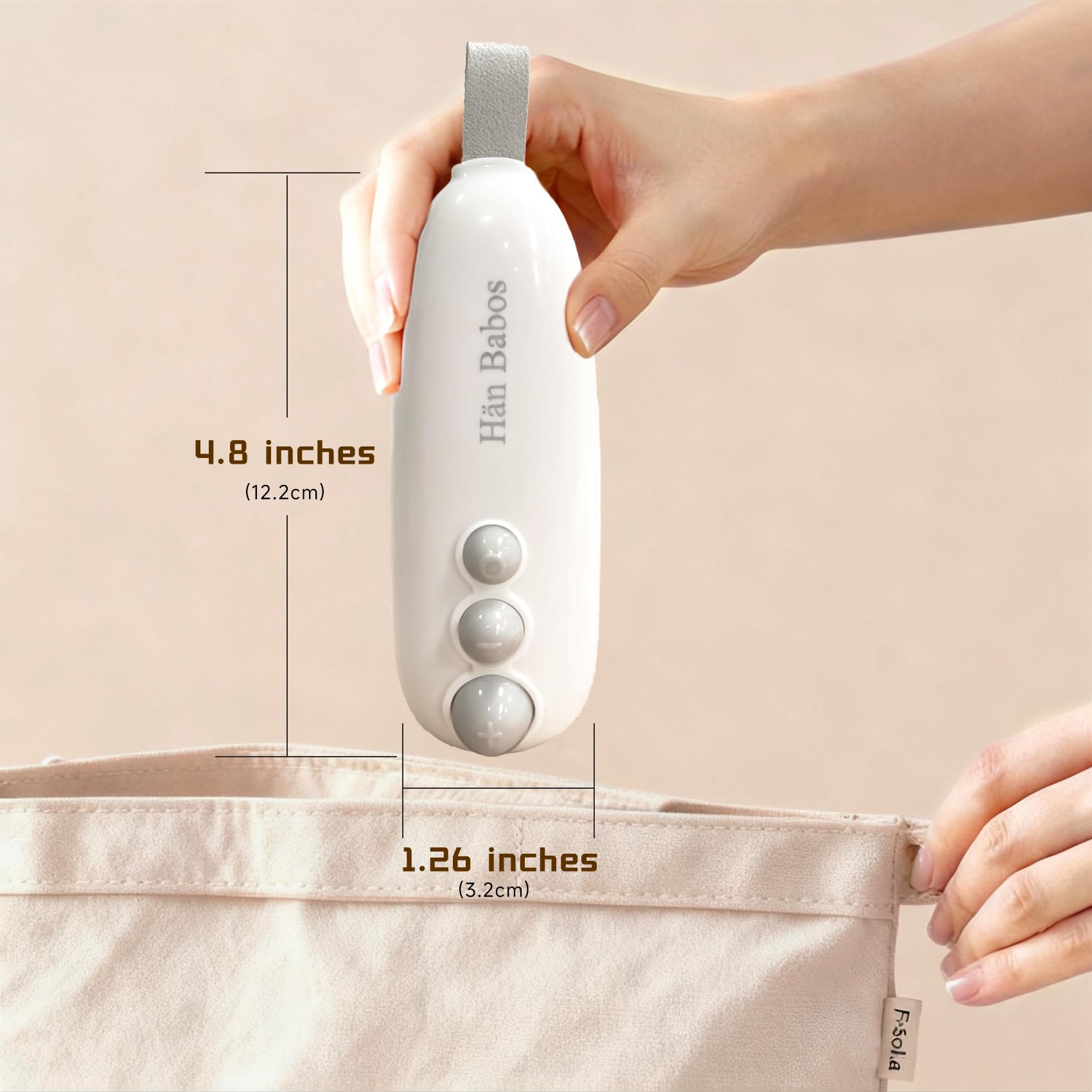 Hän Babos compact design fits kitchen drawers.