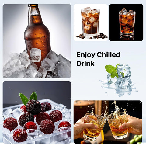 HANCELANT multi-use trays freeze water, baby food, chocolate, and more