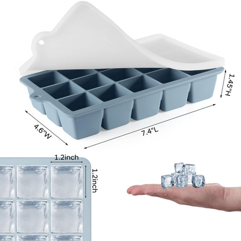 HANCELANT tiny 1.2-inch cubes fit whiskey and cocktails