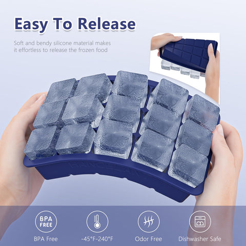 HANCELANT compact triple tray fits small freezers.