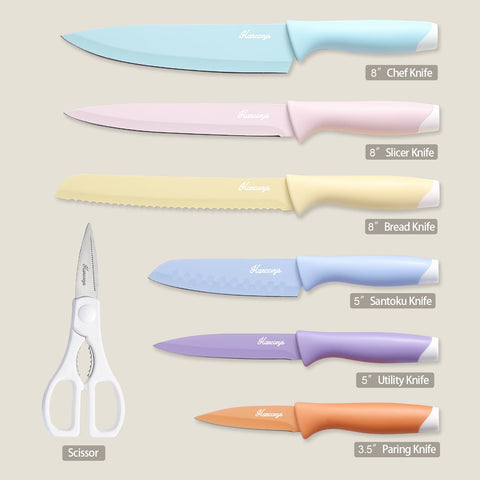 Hancorys knives in dishwasher for easy cleanup.