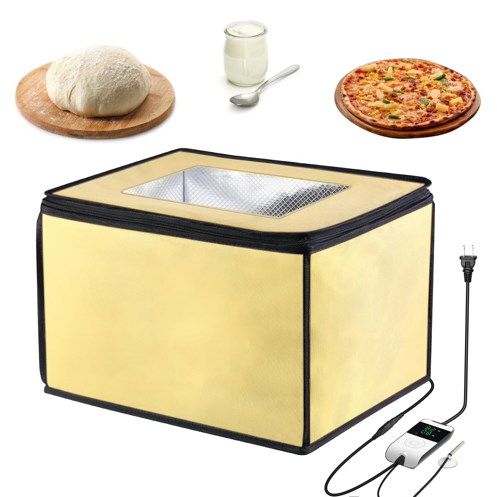 Handbanary bread proofing box with heat control for consistent fermentation.